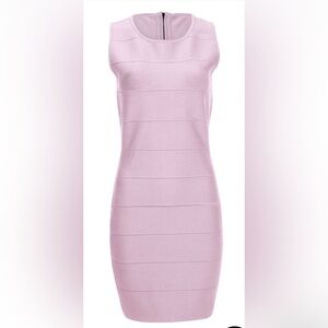 VENUS Lilac Lavender Ribbed bodycon bandage sleeveless dress XS NWOT